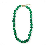 Colar Bolas Jade Verde
